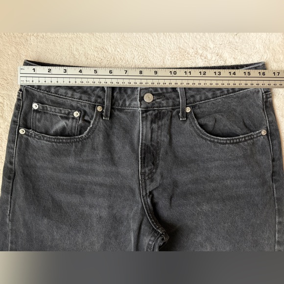 Levi’s Premium Low Loose Black Denim Jeans Women Size 30 - Picture 7 of 11